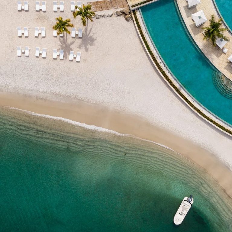 St. Vincent Honeymoon Caribbean Beach with white sand and stunning pool perfect for honeymooners